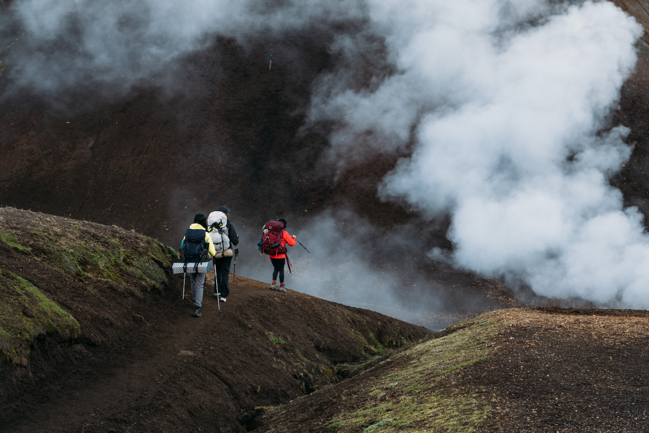 Colorful Mountains and Geothermal Hot Springs of Landmannalaugar